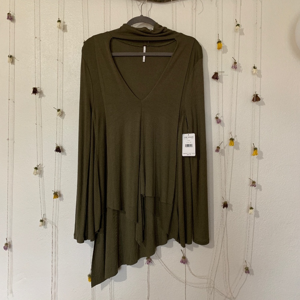 NWT Free People Uptown Choker Knit Tunic (XS)